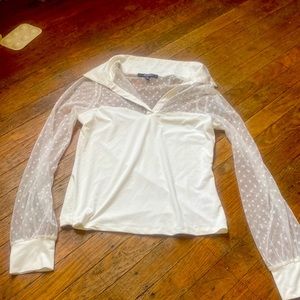 Brand: Impulsive Color: white sheer top